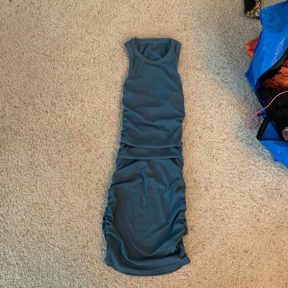 Stretchy ruched mini dress